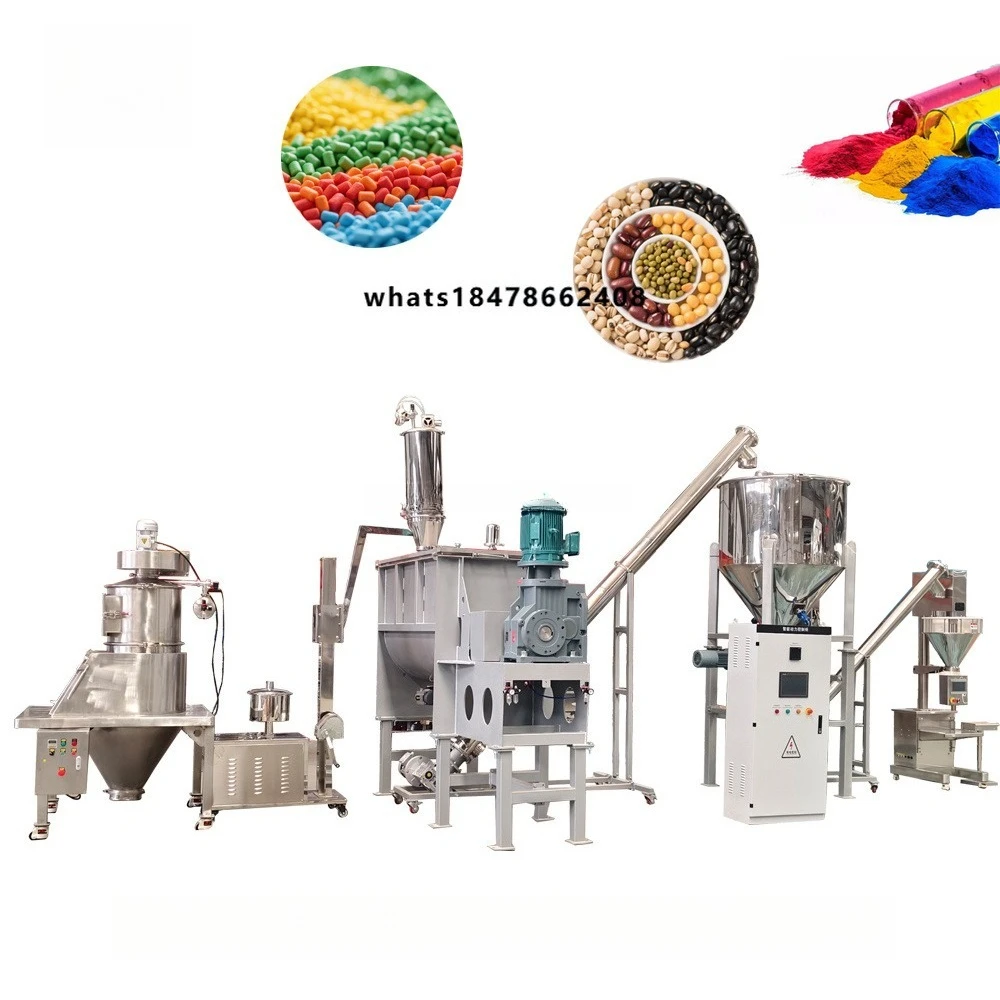 Complete 400-600kg/h Chili Spices Powder Filling Production Line Turmeric Pepper Grinder Chemical Powder Making Machine