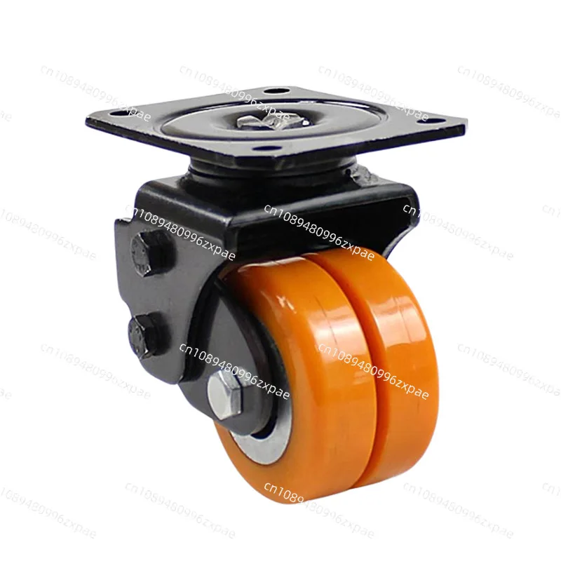 Silent universal wheel, furniture steering wheel with brakes, trolley wear-resistant pulley