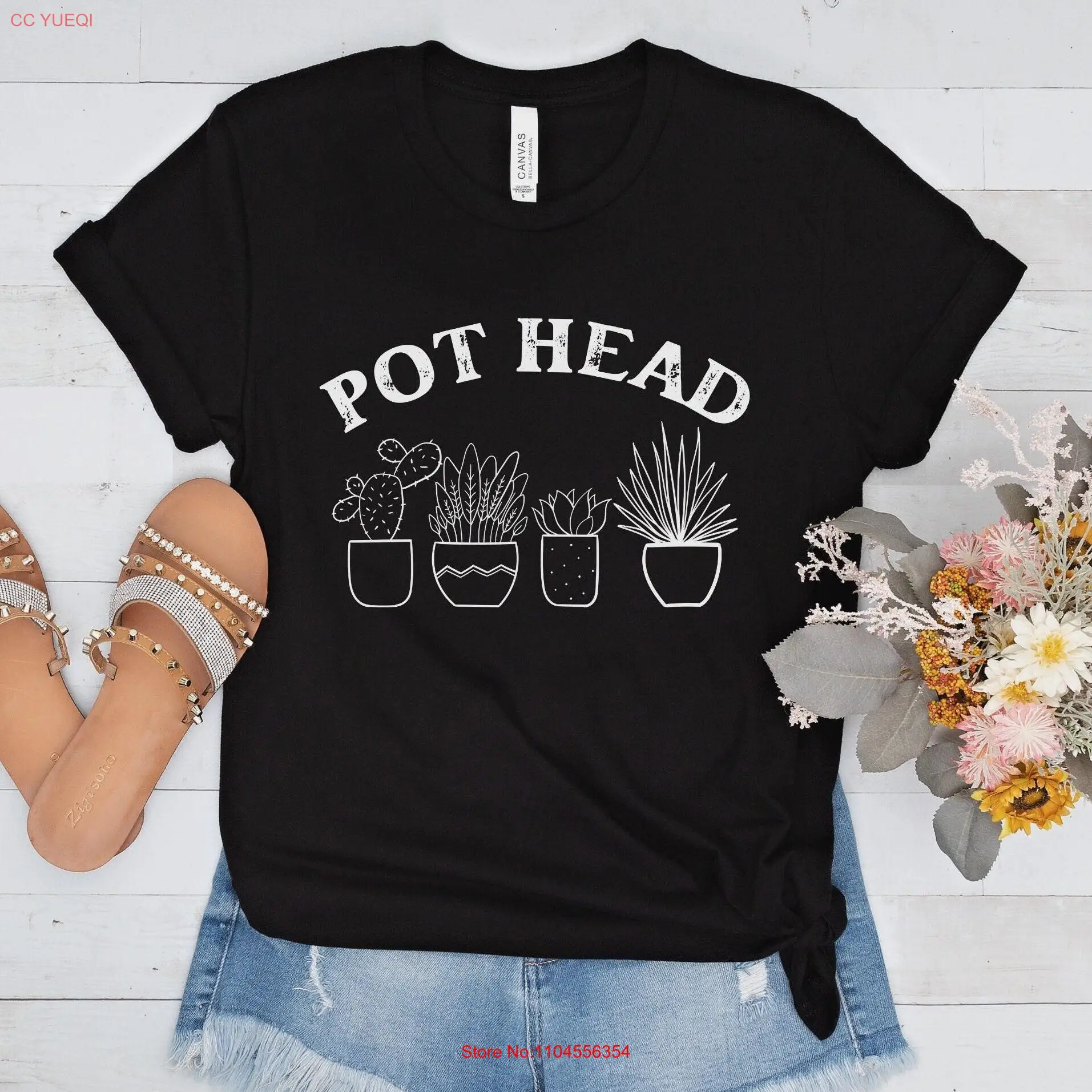 Plant mom shirt pot head t lovers gifts garden succulent funny plants gardening long or short sleeves