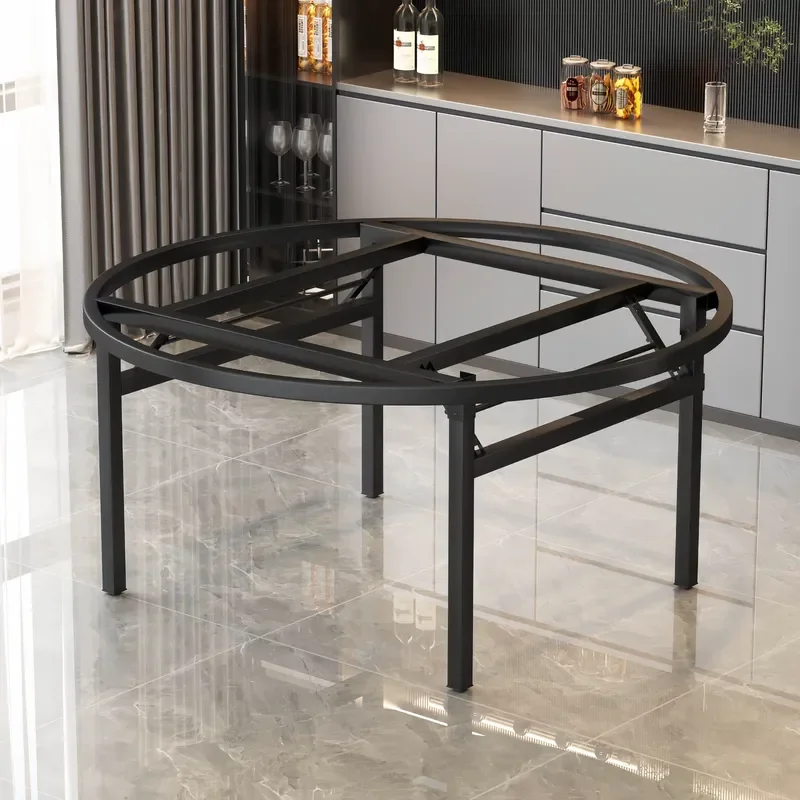 Round Table Leg Bracket Thickened Wrought Iron Foldable Support Frame For Hotel Restaurant Large Round Table Top Base