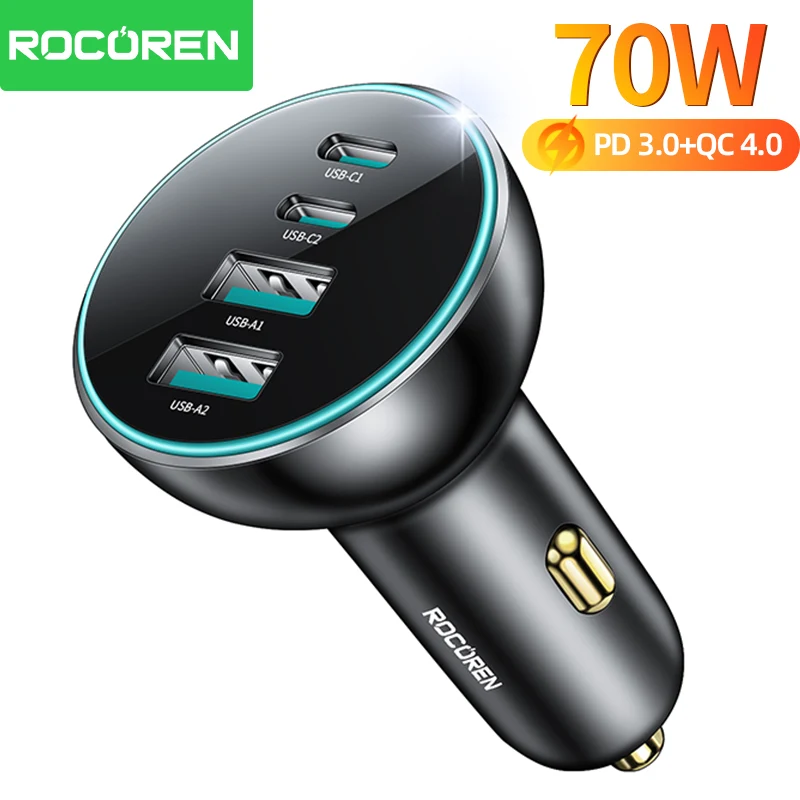 carregador-de-carro-usb-c-4-em-1-rocoren-70w-com-carregamento-rapido-adaptador-de-carregador-usb-tipo-c-pd-qc40-para-iphone-xiaomi-samsung