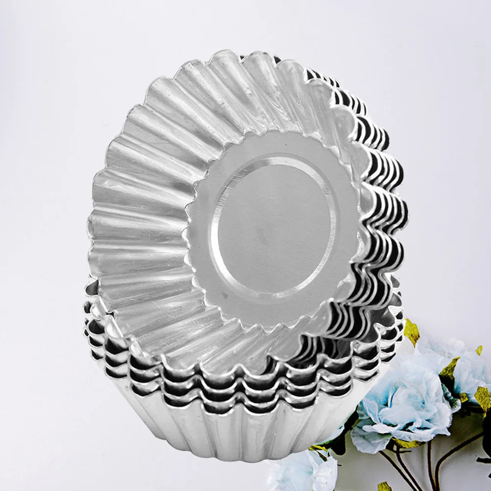 

40Pcs 7x2cm Nonstick Egg Tarts Moulds Tinplate Baking Tool for Cakes Pies Muffins Egg Tarts Mold Cupcake Baking Cup