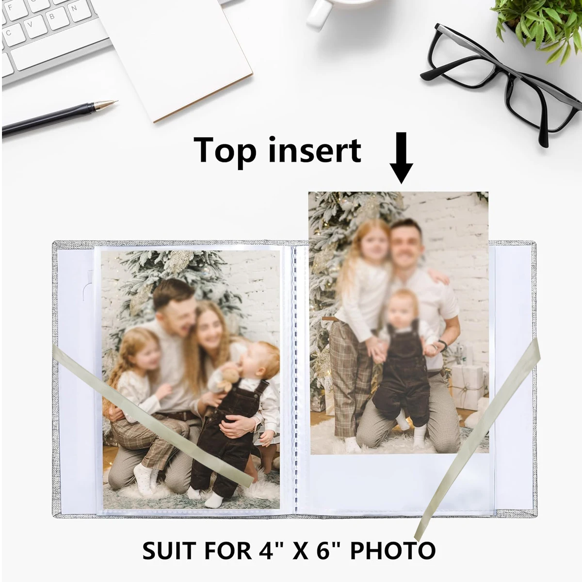 1pcs 4x6 small photo album capable of holding 100 photos mini baby album linen cover gift wedding family album