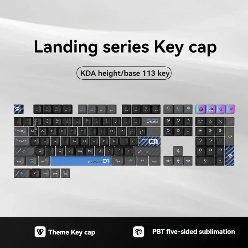 Landing Series Original Factory/KDA Height Pbt Thermal Sublimation/pc Mechanical Keyboard Keycaps Keyboard Accessories Gifts