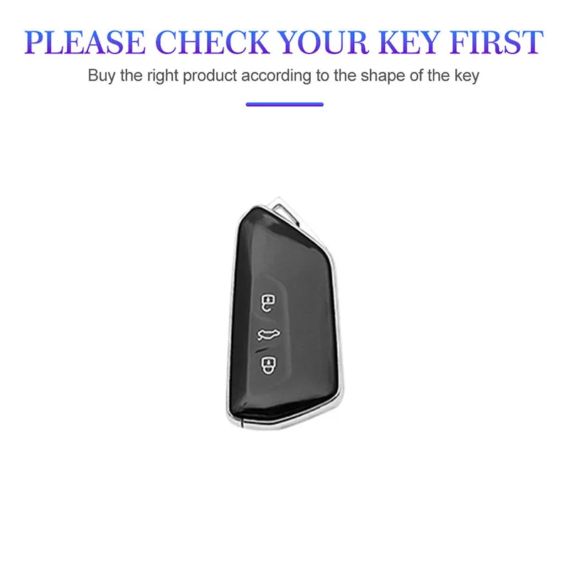 Leather Car Key Case for VW Volkswagen Golf 8 MK8 ID.3 ID.4 Cupra SEAT Leon MK4 Formentor Tarraco Skoda Octavia A8 Accessories