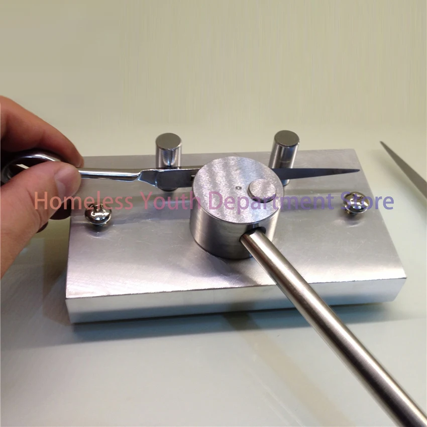 DIY Scissors Arc Corrector Scissors Twisting Machine Manual Barber Scissors Repair Tool Arc Adjuster Round Radian Corrector