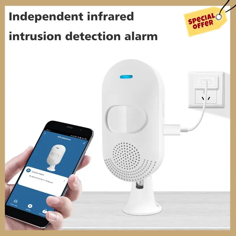 جرافيتي واي فاي ذكي PIR مستشعر رياضي بالأشعة تحت الحمراء تطبيق داخلي مضاد للسرقة كاشف الهاتف المحمول البشري اللاسلكي-WMAN