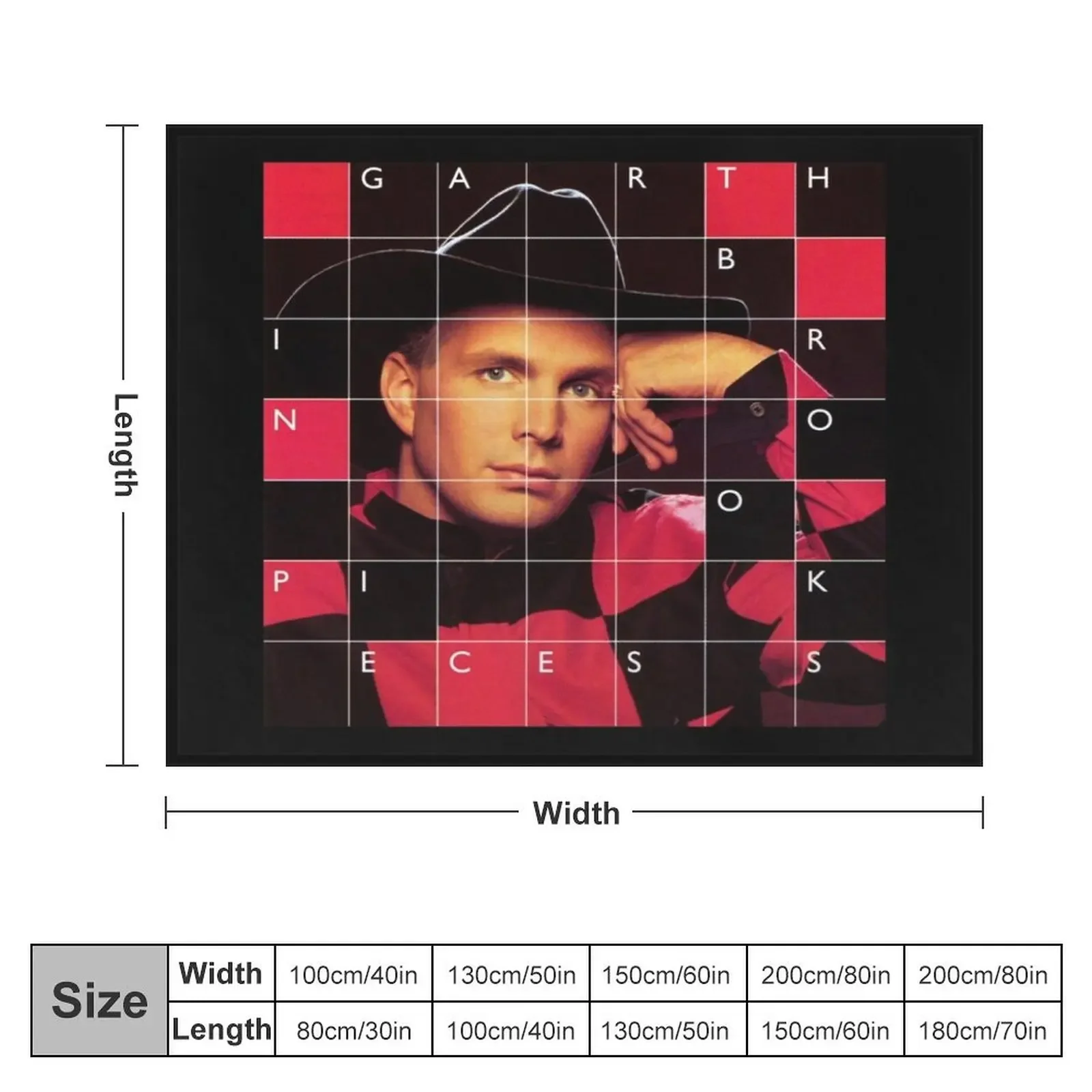 Garth Brooks In pieces Throw Blanket Hairys Summer Beddings Comforter Plush Blankets