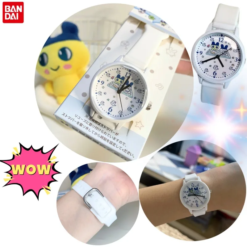 Reloj de Pulsera de Silicona con Diseño de Dibujos Animados Tamagotchi, Reloj de Cuarzo Analógico Elegante para Chicas, Reloj de Anime Creativo para el Estudio y Exámenes