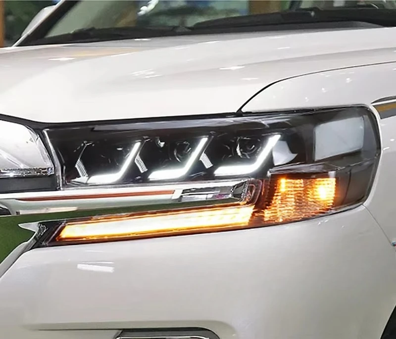 

2016-2021 for LAND CRUISER LC200 Auto LED Head Lamp Assembly IP68 Waterproof Plug&Play Car Front High Warm White Plastic