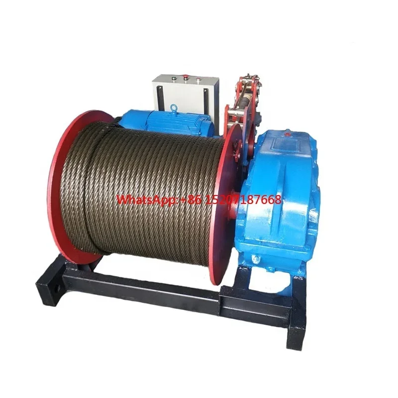 High speed JK electric winch lifting hoist 3T 5T 10T with 300m 600m wire rope for sale