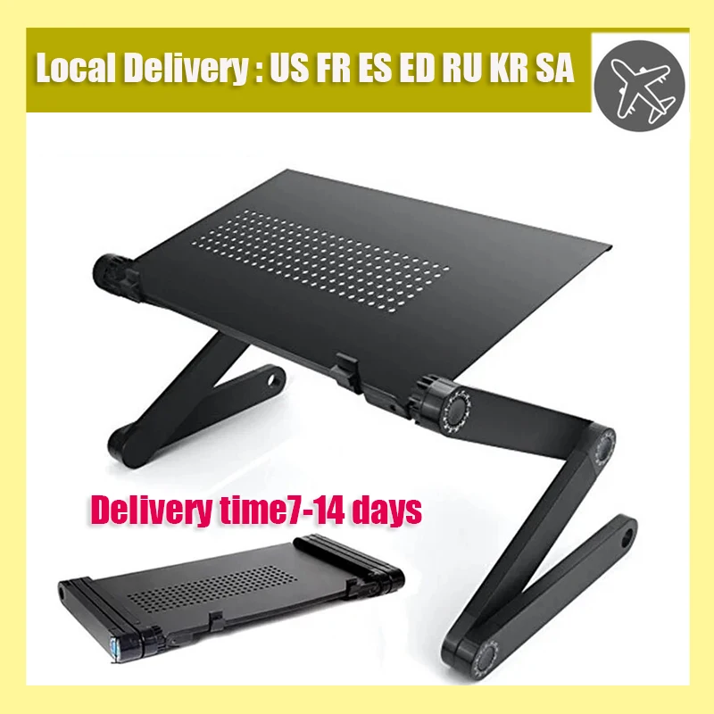 New Folding Laptop Stand Multifunctional Portable Notebook Computer Table Lapdesk for Sofa TV Bed PC Desk Stand Adjustable