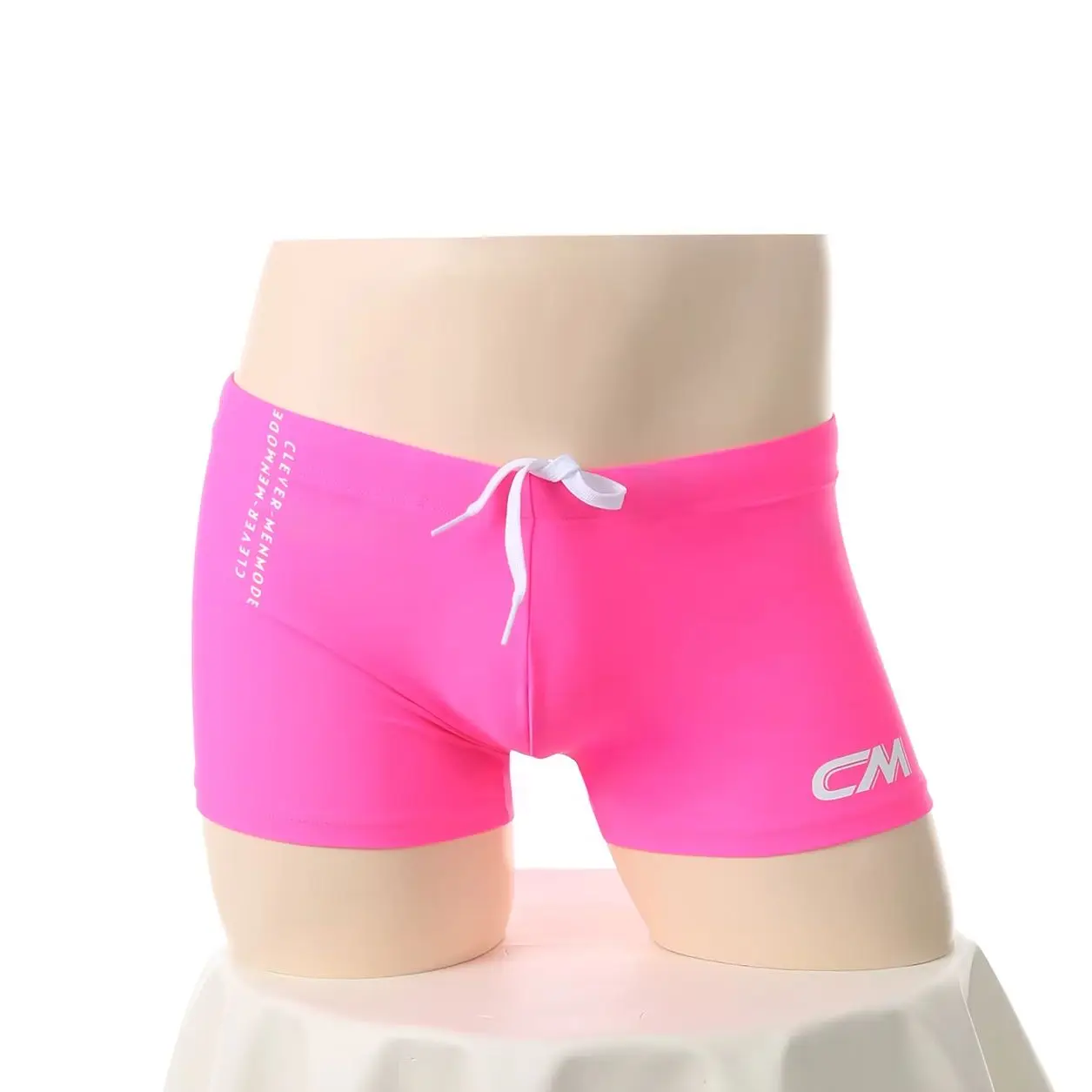 Herren-Badeshorts mit Kordelzug, atmungsaktiv, mit Bulge-Pouch, Sommer-Strandbekleidung, schnelltrocknender Badeanzug für Männer