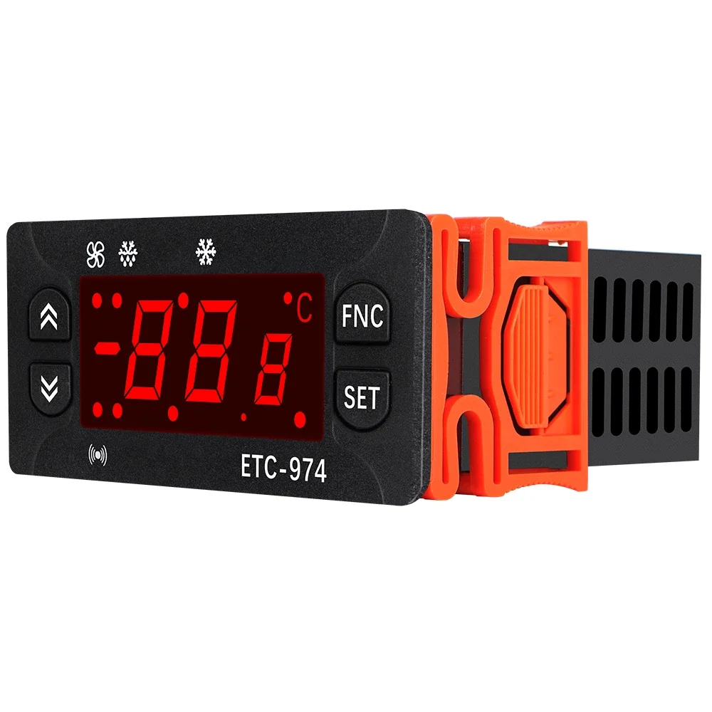 ETC-974 220V LED Temperature Humidity Controller Refrigeration Digital Temperature Controller