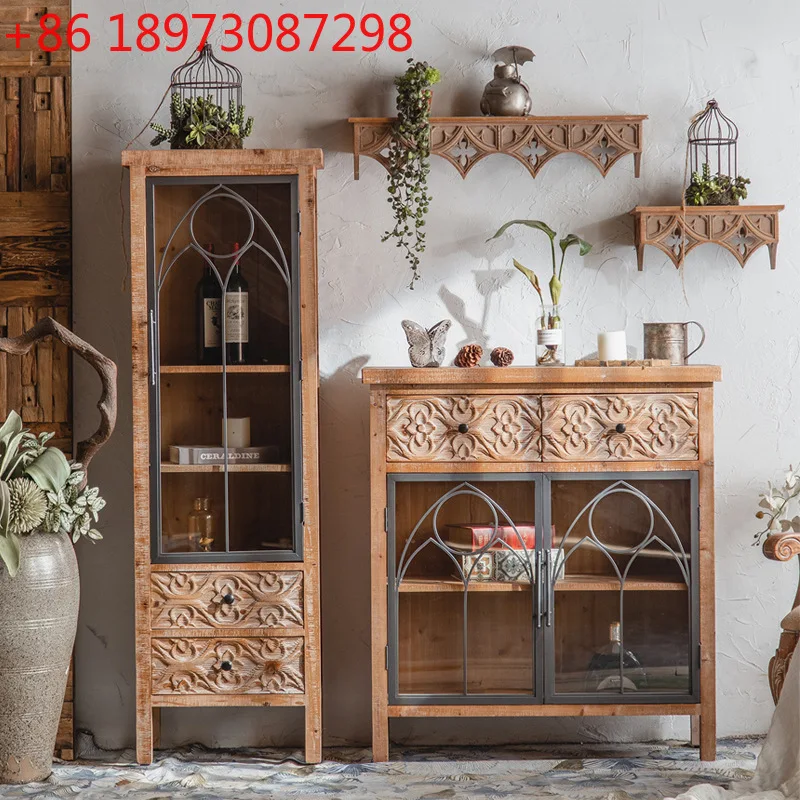 

Креативные боковые шкафы в стиле ретро, длинные у настенных шкафчиков