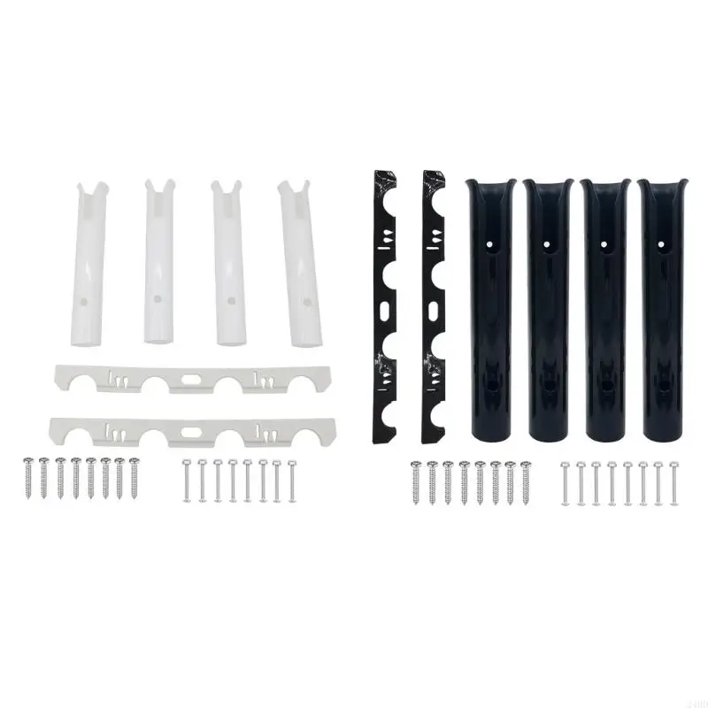 

4 Tube Fishing Rod Holder Mount Quick Assembly Fishing Rod Rack for Boats Kayaks and Wall Mounting 24BD