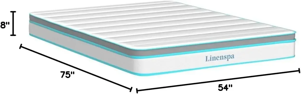 Bed in a Box Quality Comfort and Adaptive Support Breathable - Cooling Guest and Kids Bedroom - Full Size