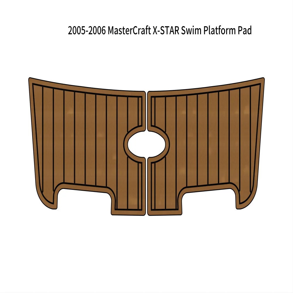 2005-2006 MasterCraft X-STAR Swim Platform Pad Boat EVA Foam Teak Deck Floor Mat SeaDek MarineMat Gatorstep Style Self Adhesive