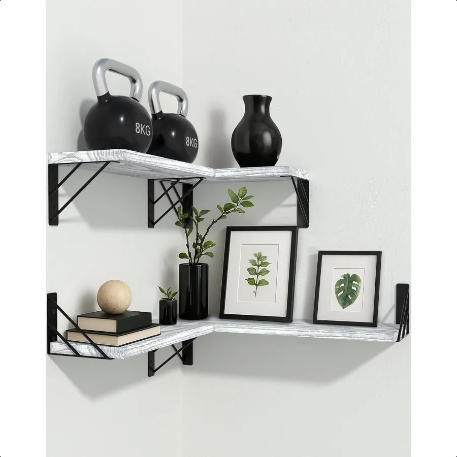 ملاءات الحائط لديكور غرفة النوم أغطية الحائط العائمة لغرفة المعيشة المطبخ تخزين الحائط ريفي الخشب العائمة Shees ل Bo