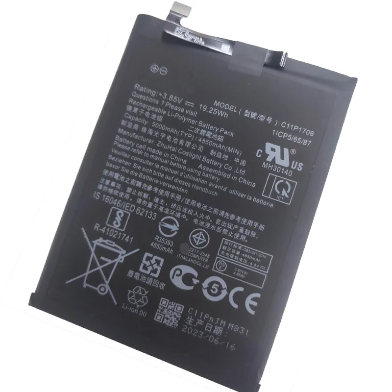 5000mAh C11P1706 Battery For Asus Zenfone Max Pro M2 ZB631KL ZB633KL X01BDA Mobile Phone Batteries