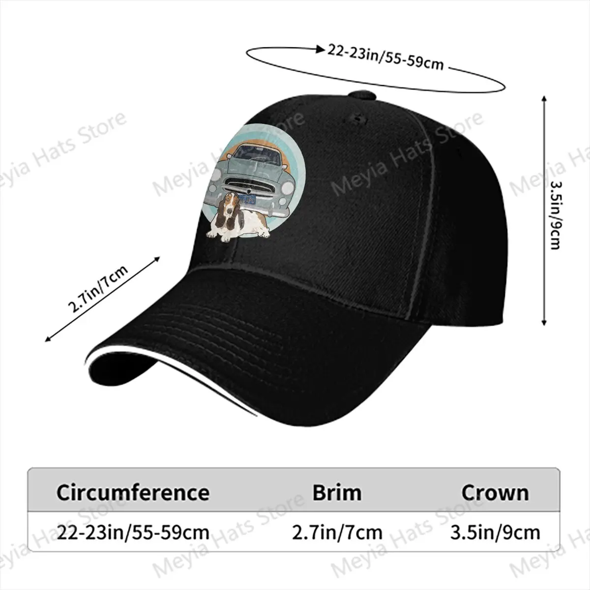 Car And Dog Columbo Movie Baseball Cap Men Hats Women Visor Cycling Snapback Caps