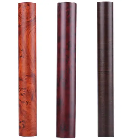 자체 접착 나뭇결 질감 자동차 인테리어 필름 패널 랩 스티커, 빈티지 스타일