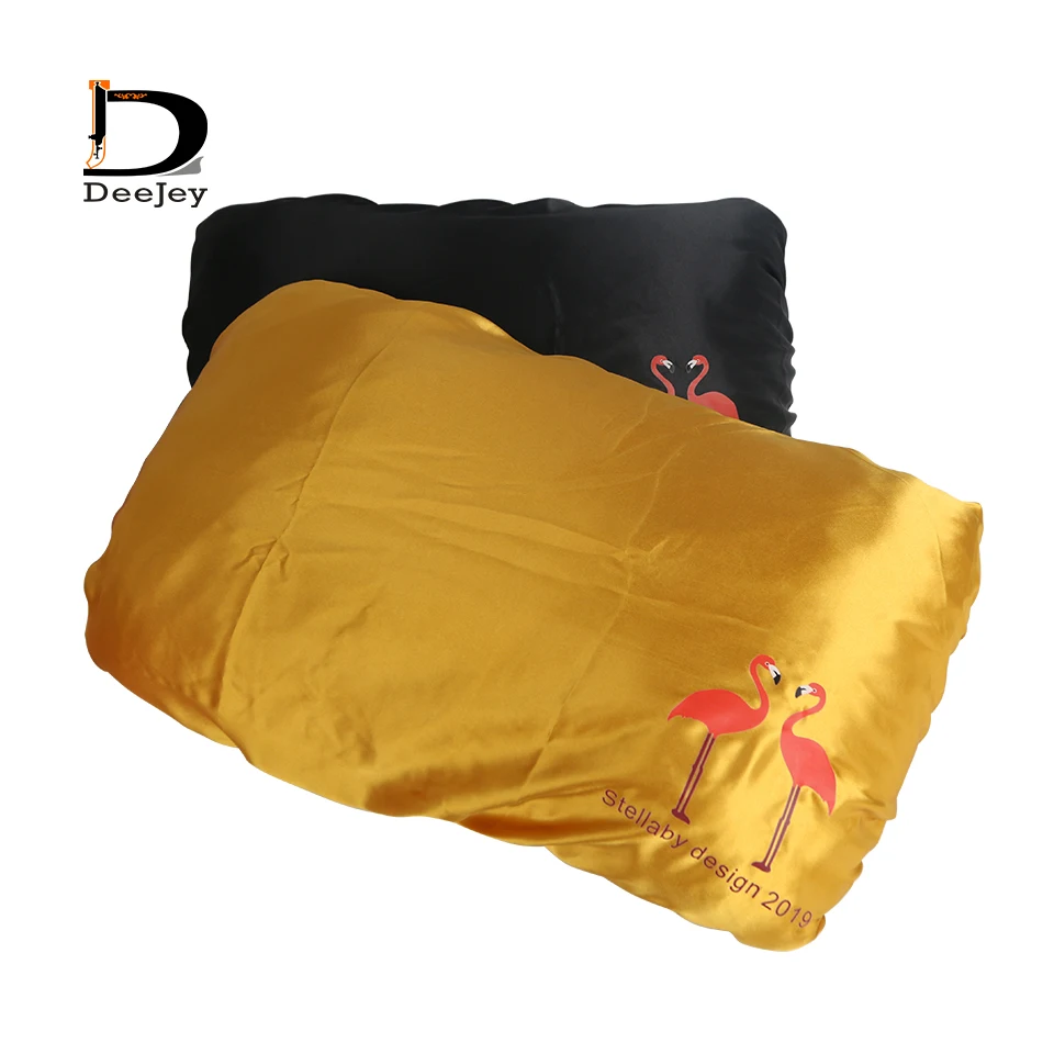 

Custom logo satin silk soft travel home use pillow case