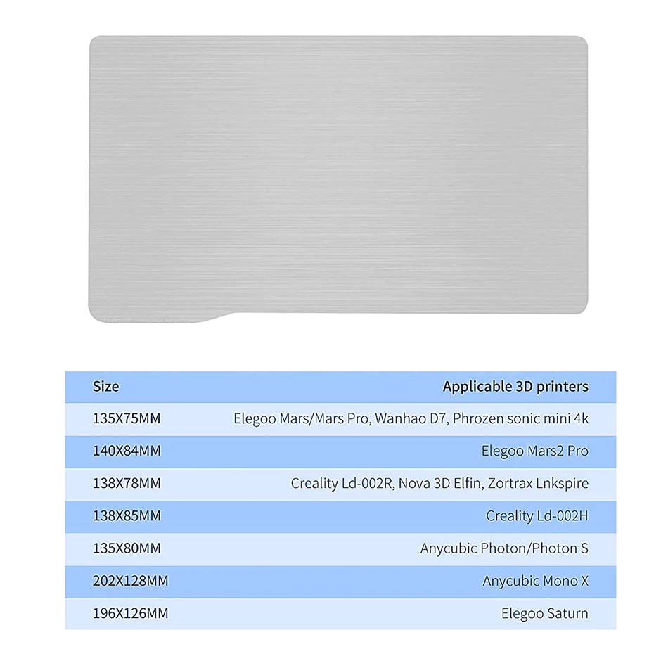 Anycubic-Placa de construcción Flexible de acero para impresora 3D, Base magnética para Resina UV, curado por luz, DLP, SLA