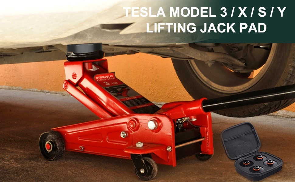 Für Tesla Model 3/S/X/Y/Y Juniper 4 Stück Hebeunterlagen Schwerlast-Gummi-Hebepucks Zubehör für Tesla-Fahrzeuge 2013 bis 2026 – Detail 5