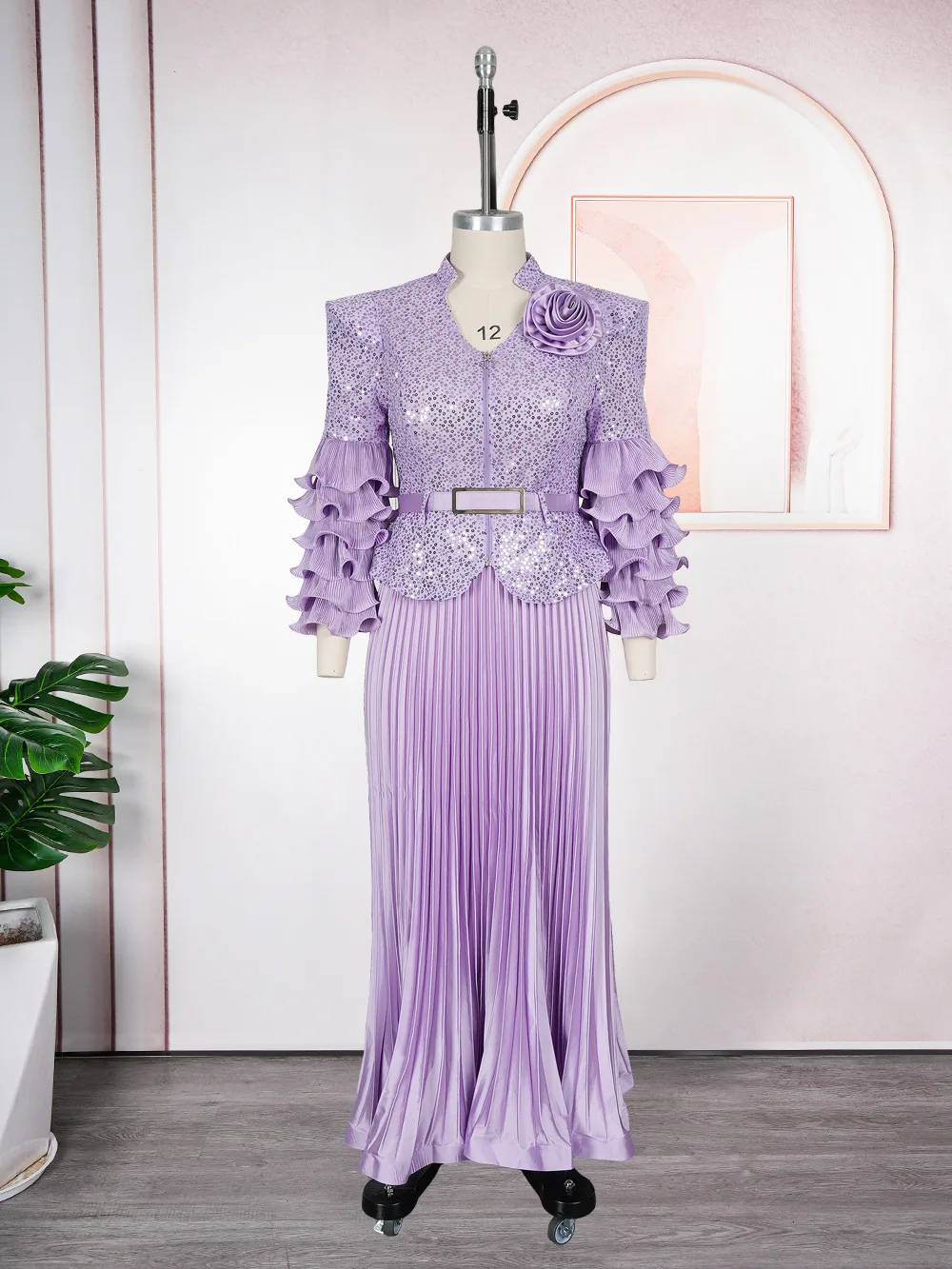 

African Clothes for Women 2 PCS Sets Tops And Skirts Suits Sequin Dashiki Ankara Outfits Gown Plus Size Wedding Party Dresses