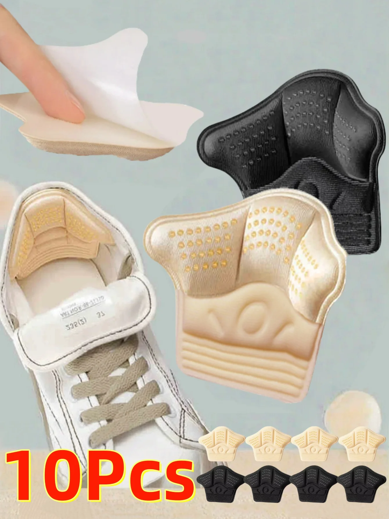 Heel Stickers Heel Protectors Sneaker Shrinking Size Insoles Anti-wear Feet Shoe Pads Adjust Size High Heel Cushion Inserts