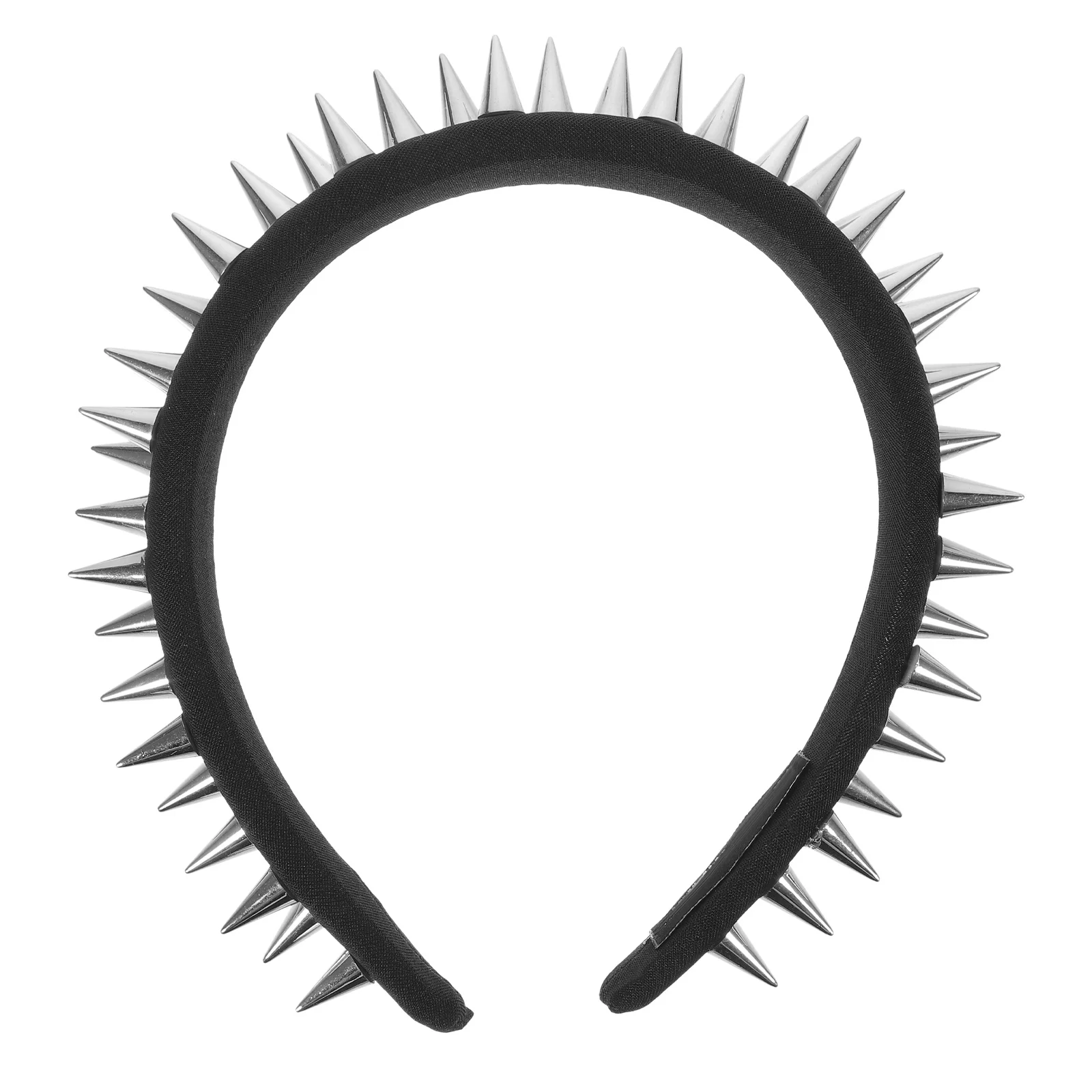 

Black Headband Punk Womens Rivet Design No Slip Studded Headbands for Prom Music Festival Hair Accessories Thin Band