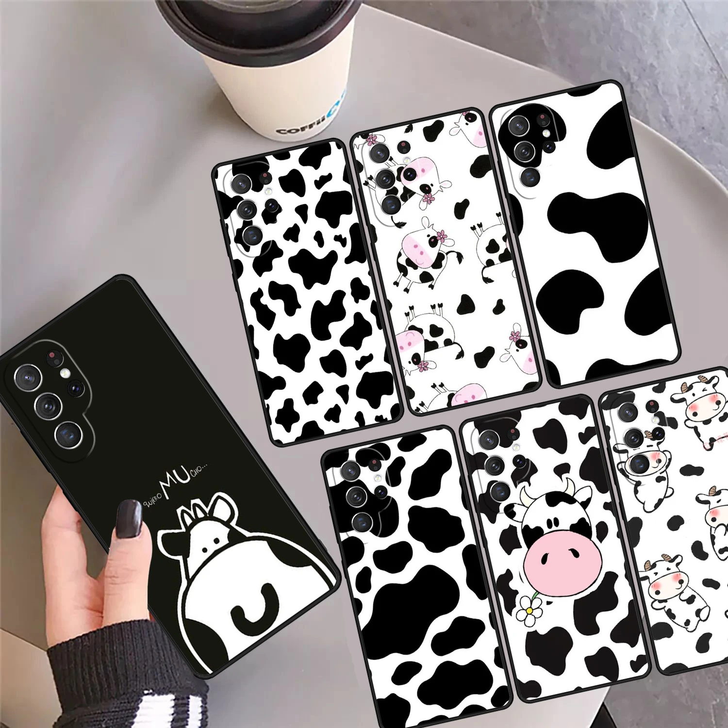 Cow Pattern Black W… - image