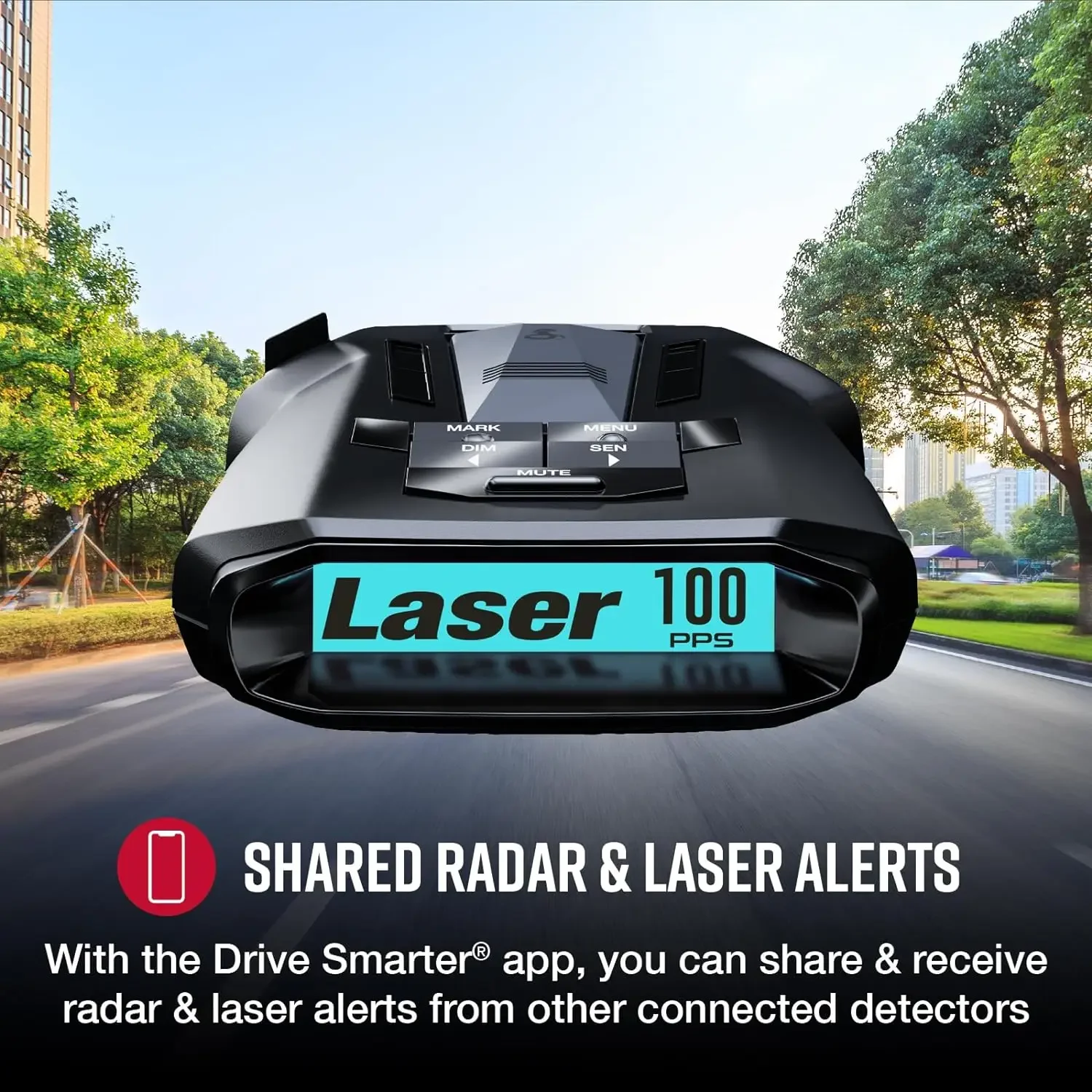 Cobra Rad 700i Laserradardetector Met Premium Detectie, Autolearn Intelligence, Geavanceerde Filtering, Slimmere App