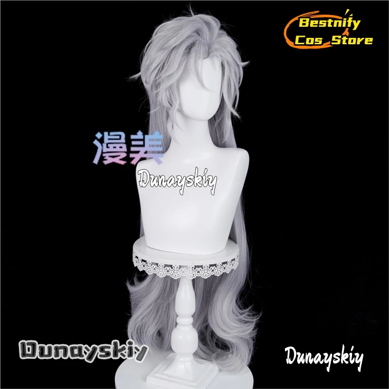 Bestnify@ Sylus Qin love and Deepspace Silverwing Demon نسخة الشعر الطويل شعر مستعار أنيمي الزي عالي الجودة أنيمي الزي هالوين #3