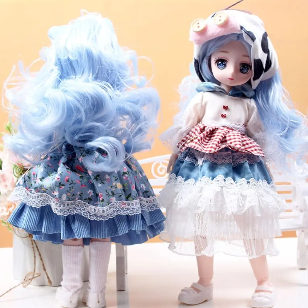 

Multiple Movable BJD Dolls and Clothes Removable Joint Attractive Eyes Lace Princess Doll Colorful Butterfly Wing