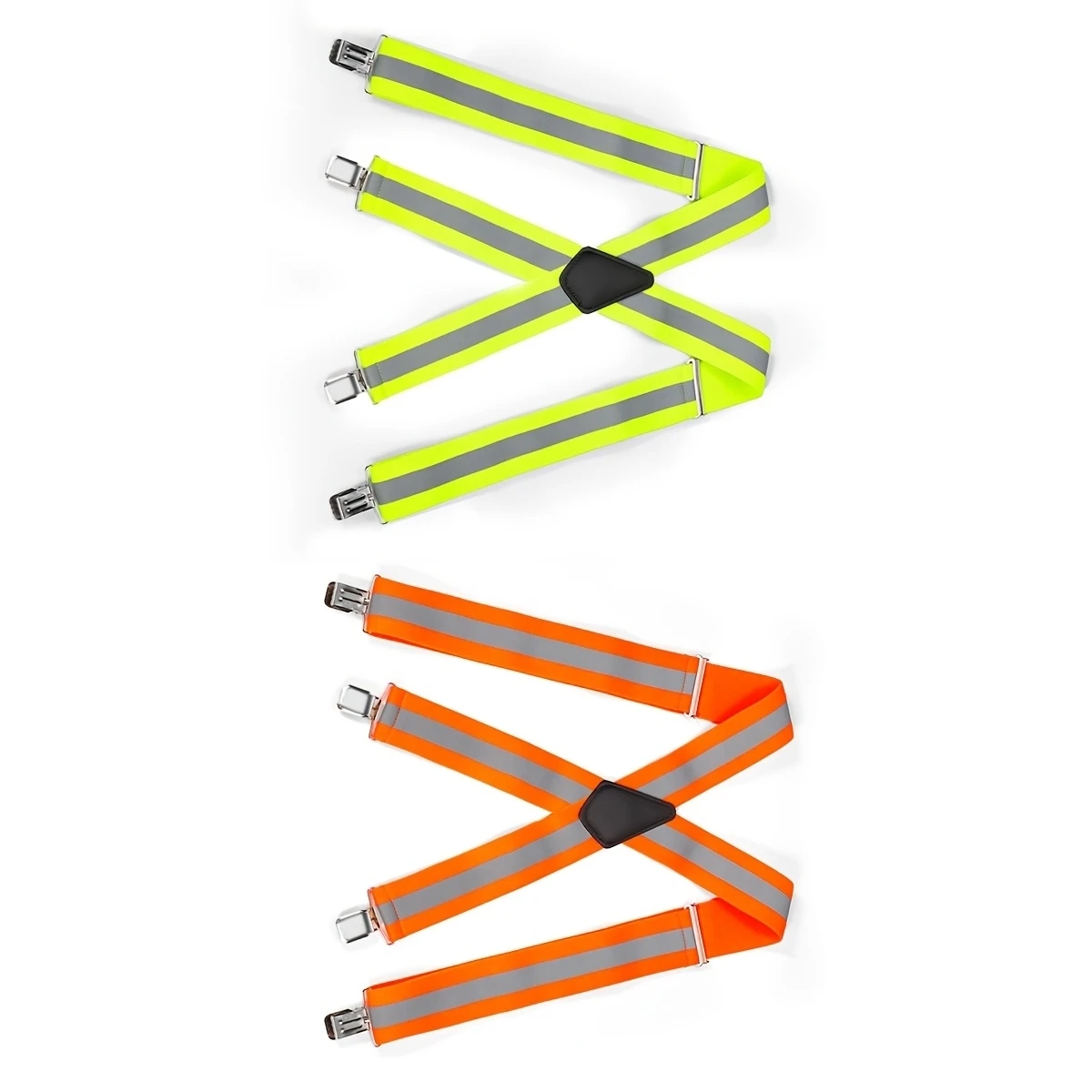 Cinto masculino em forma de X com quatro fivelas, alta elasticidade e suspensórios ajustáveis