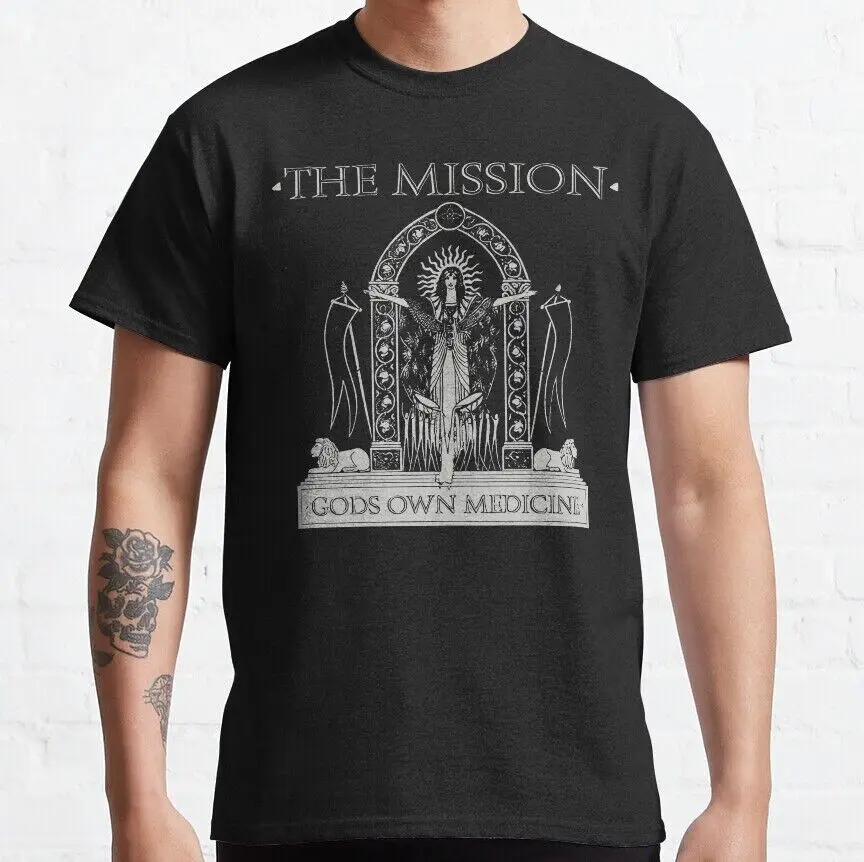 Retro vintage t-shirt, größe S-5XL das klassische schwarze hemd der mission