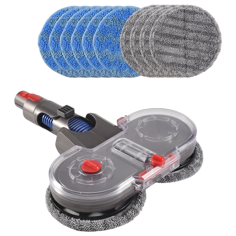 

A51U Mop Attachment for Dyson V15 V11 V10 V8 V7 Vacuum Cleaner, Electric Mop Attachment with Water Tank and 12 Washable Mops