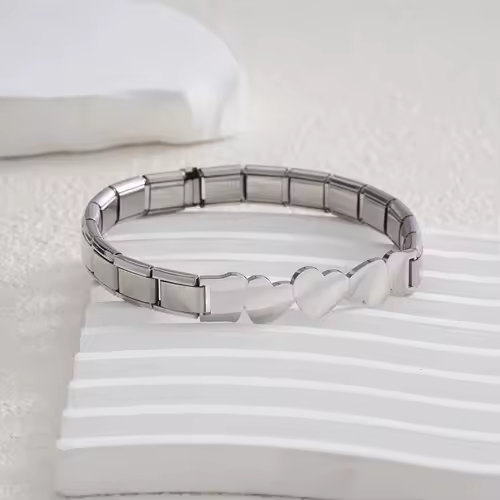 For Women Men Italian Charm Link 9mm Width Silver Gold Color Stainless Steel Bracelets on Hand DIY Making Jewelry Wholesale - Image 17