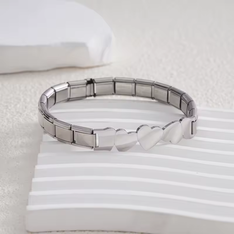 For Women Men Italian Charm Link 9mm Width Silver Gold Color Stainless Steel Bracelets on Hand DIY Making Jewelry Wholesale - Image 17