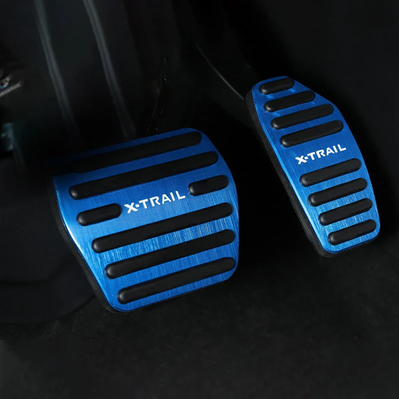 Car Pedals Foot Pads Fuel Accelerator Brake Pedal Covers For Nissan X-Trail X Trail T32 T33 2014-2019 2020 2021 2022 Accessories