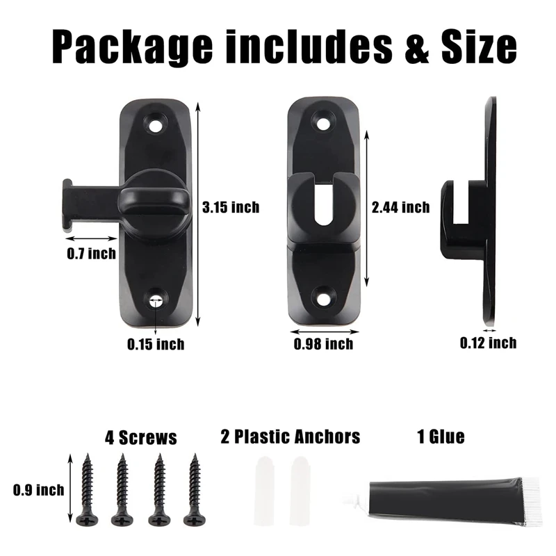 สลักประตู1ชิ้น90/180องศาตัวล็อคประตูทำจากสังกะสีผสมมุมฉากกลอนประตูยุ้งฉางสำหรับผลักล็อกประตูยุ้งฉาง