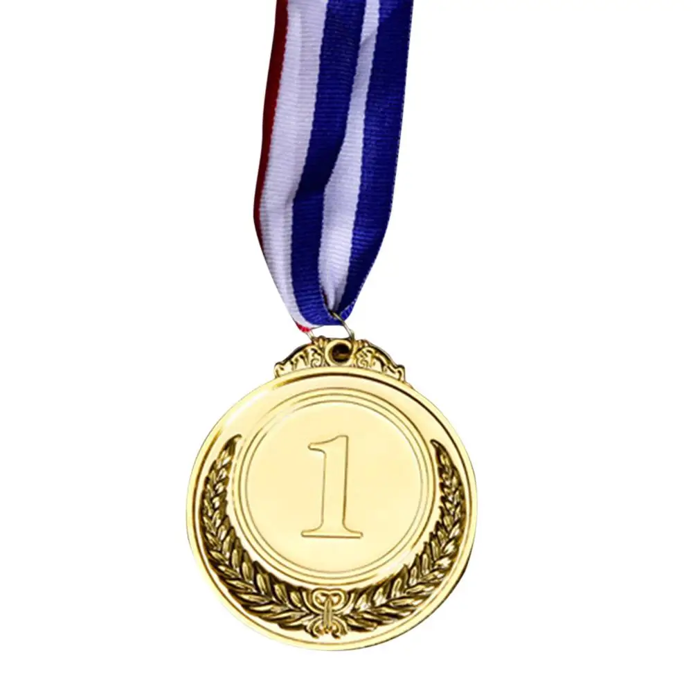 

10pcs Children Award Medal Winner Reward Badge Outdoor Game Prize(Gold 1)