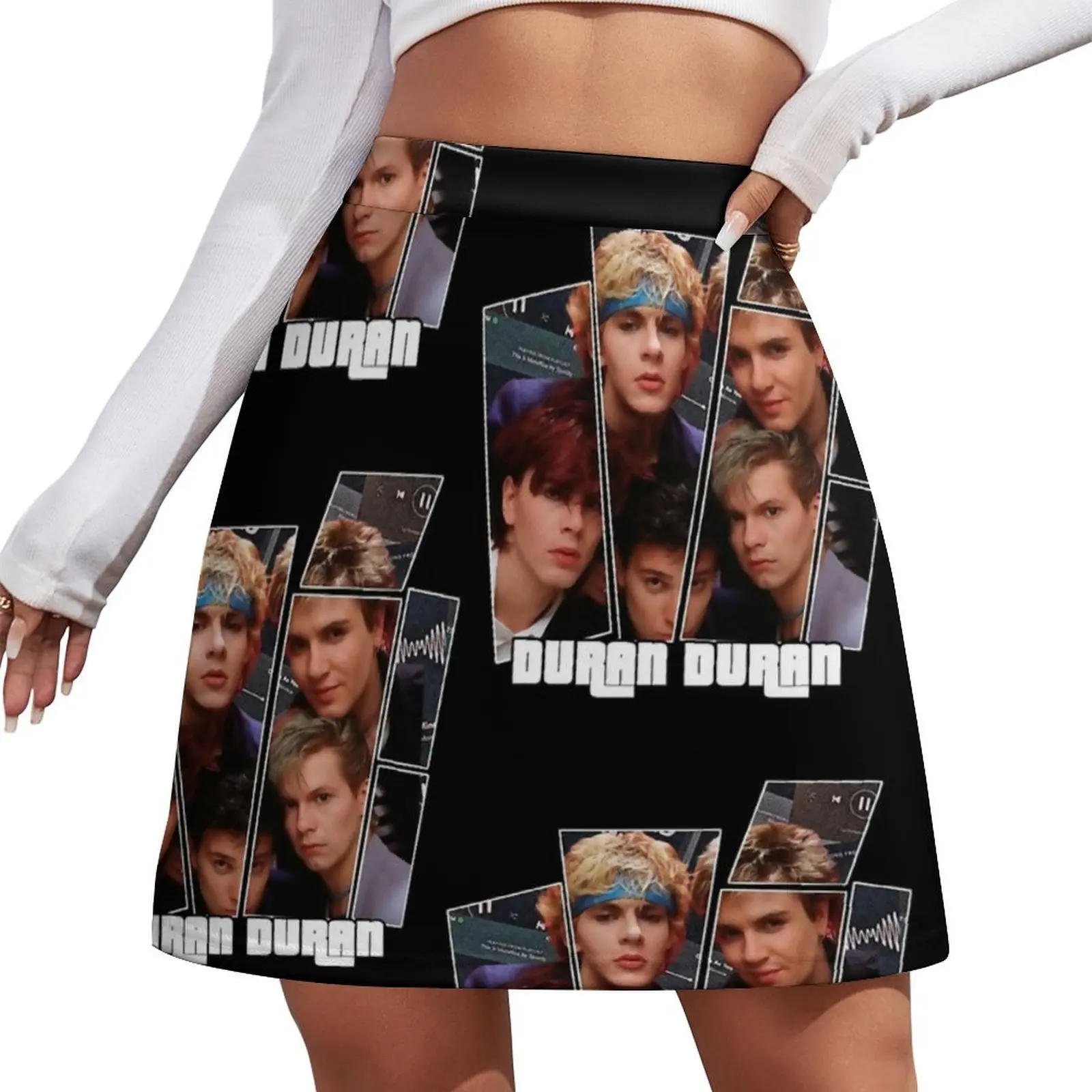 

Duran Duran - Portaint Mini Skirt fairy grunge korean style micro mini skirt extreme