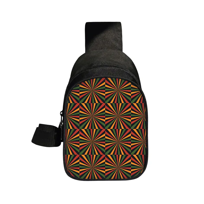 Africa Traditional Pattern Print Chest Bags Afro Tribal Ethic Crossbody Bag African Women Shoulder Bags Purse Phone Key Holder