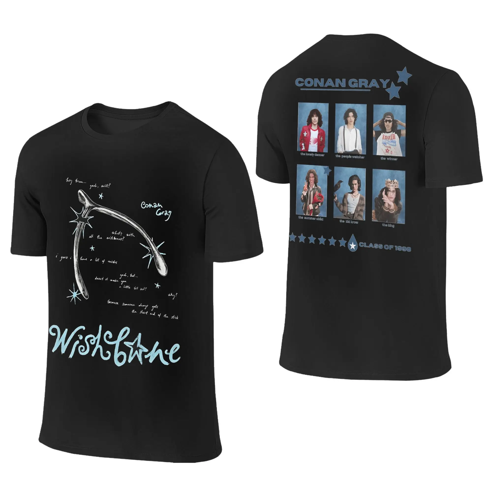 2026 Conan Gray Wishbone Album T Shirts Men Cotton Vintage T-Shirt Crew Neck Tees Short Sleeve Tops Gift Idea