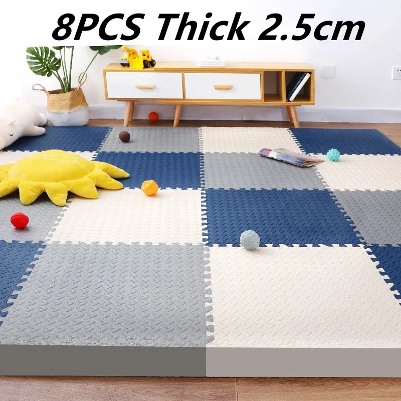 

Tatames Floor Mats Play Mats Thick 2.5cm Game Mats 8PCS Tatame Baby Game Mat 30x30cm Foot Mat Puzzle Mat Baby Mat Baby Playmat