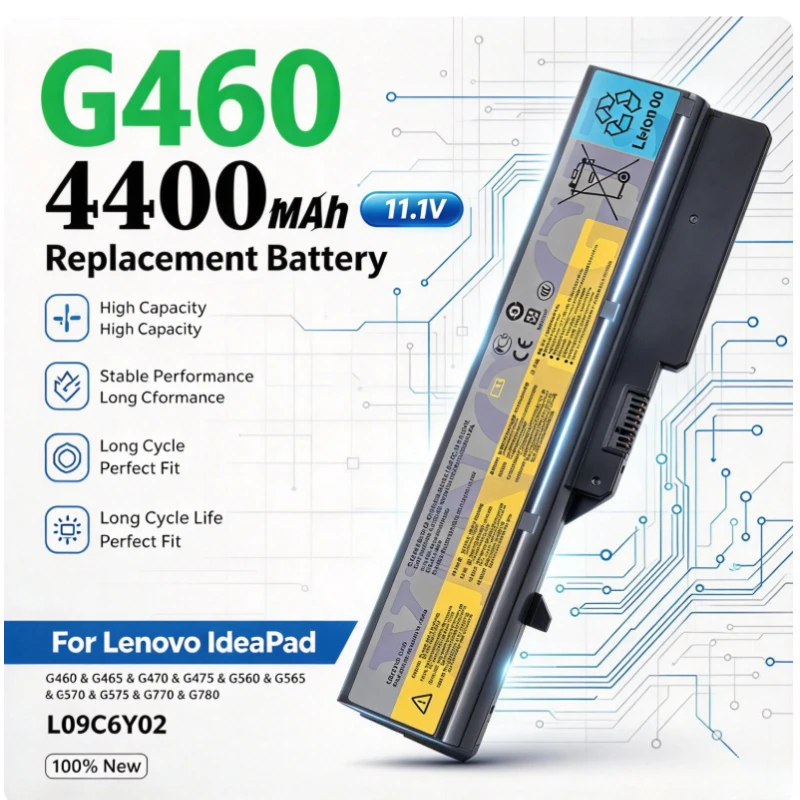 Laptop Battery for Lenovo G460 G465 G470 G475 G560 G570 B470 B570 IdeaPad V360 V370 V470 Z465 Z475 Z560 Z570 L08S6Y21 L09C6Y02