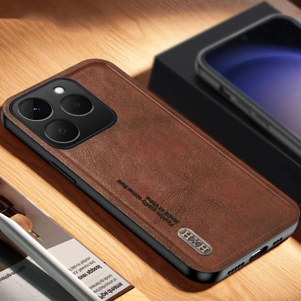 ل Realme 15T حافظة ريترو لوحة مغناطيسية ماتي محكم اللحاء شل ل Realme 15T غطاء Funda